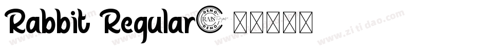 Rabbit Regular字体转换